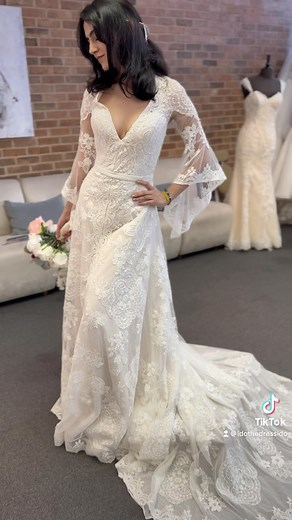Perfect dress for a bohemian wedding!!🤩 #wedding #weddingdress #bride #bridal #sanantoniowoman #sanantonio | IDoTheDressIDo