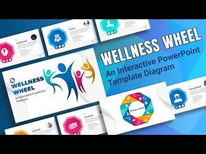 Wellness Wheel PowerPoint Diagram with Interactive Slides