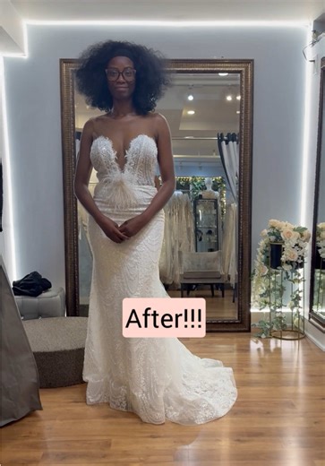 When illusion actually becomes invisible 🫥 Details like this require time and precision. Don’t wait until the last minute 🤙 #BridalAlterations #WeddingDressTransformation #BridalTok #BlackBrideMagic #inclusivebridal