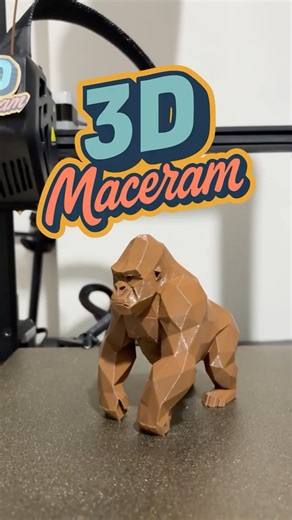 Düşük poligonlu ama yüksek kaliteli bir 3 boyutlu baskı aldım! #3d #3dprinting #3dyazıcı #3dprint