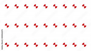 slow zooming tracking markers red on white SEAMLESS LOOP SIX SECONDS