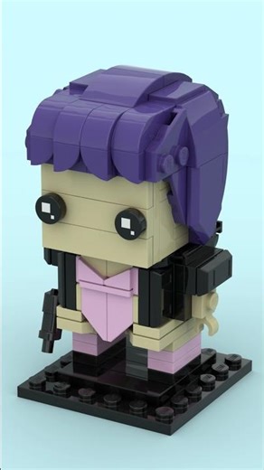 Lego Major Motoko Brickheadz! Instructions Available! #anime #lego #motoko