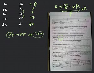 Consider the following frequency distribution. The upper limit ... | Filo