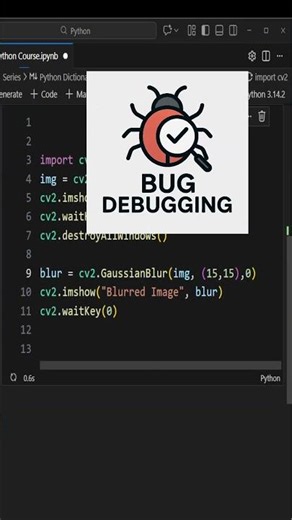 Blur Like Photoshop in Computer Vision #python #computervision #ai #artificialintelligence #coding
