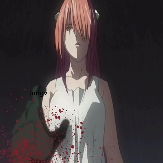Elfen Lied Lucy's Glitchcore Edit with Bloodcore and Gorecore Effects