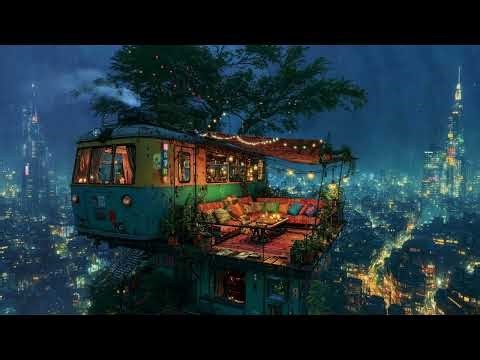 Cozy Treehouse Jazz 4K – 30 Minutes Slow City Night Ambience for Study, Sleep & Relaxation