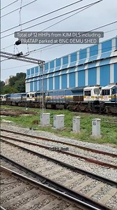 HHPs from KJM DLS out from Mainline Service including Pratap parked at BNC DEMU SHED #hhp #kjm #wdp4
