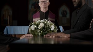 Senior Catholic Priest Performing Funeral Stock Footage SBV-349195636 - Storyblocks
