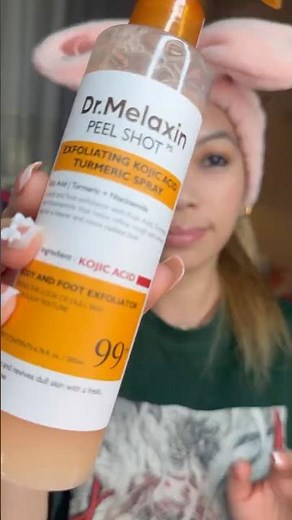 Dr. Melaxin Peel Shot | Gentle Exfoliation Glow | Kojic Acid + Turmeric Spray Review