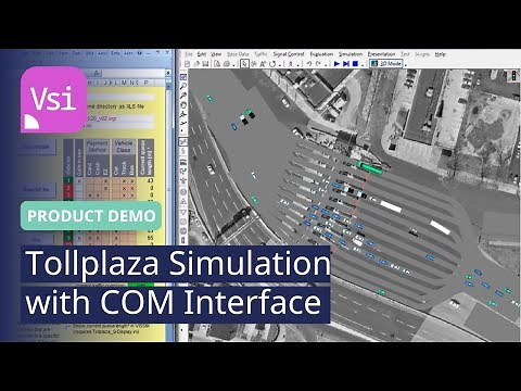 Tollplaza Simulation with COM Interface | PTV Vissim | Product Demo