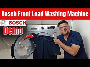 Bosch Washing Machine Demo ⚡ Bosch Front Load Washing Machine Demo ⚡ How To Wash Clothes