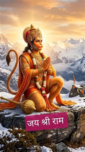 Lord Hanuman Meditating on the Majestic Himalayas – HD Wallpaper Bhakti status