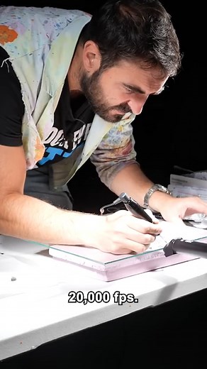 Ultra slow mo tattoo at 20,000fps #SlowMo #SlowMoGuys #Tattoo | The Slow Mo Guys