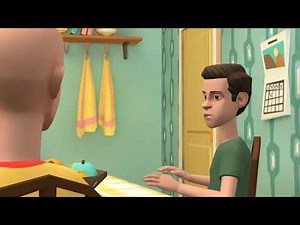 Caillou rips his homework/grounded