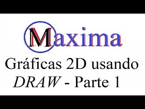 9.19 Gráficas 2D en wxMaxima Usando DRAW - Parte1