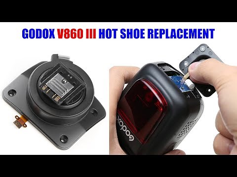 Replace Godox V860 III Hot Shoe [ Fix Broken Mount with V1 Replacement ] Tutorial
