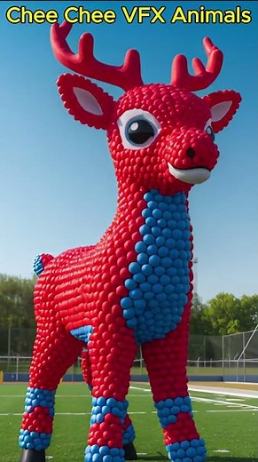 Cute Deer Animation | 3D Cartoon VFX Short | CheeChee VFX Animals | #magicalanimals #vfx #shorts