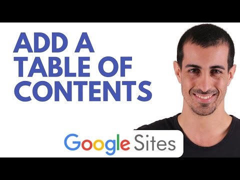 How to Add a Table of Contents in Google Sites