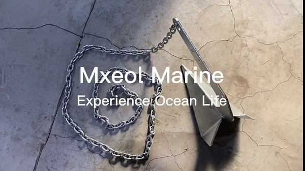 Mxeol Delta Boat Anchors 8 lb Galvanized with SS Anchor Chain Shackles (Silver, 8lb)