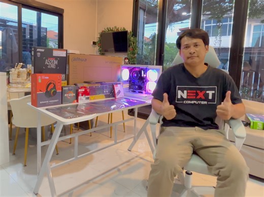 15900.- พร้อมใช้ โต๊ะ เก้าอี้ จอ 24 นิ้ว ของใหม่ ติดตั้งฟรี กทม ปริมลฑล | Nextcomputer