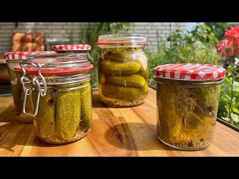 Boiling cucumbers, preserving pickles. It's so easy! Make it yourself, Grandma's recipe