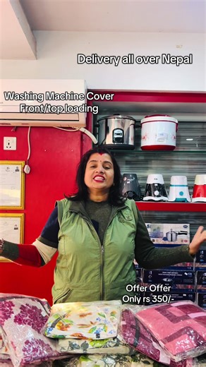 Special offer Washing Machine Cover Front/top loading at just rs 350 in New Raut Electronics #foryoupage #fypp #viral #hetaudamuser #fyp @Bhagwati thapa raut