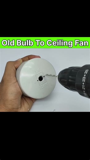 How To Make Mini Ceiling Fan For Old LED Bulb #shorts