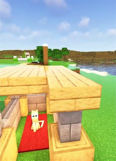 Minecraft Cool Cat House (Montagem Miau) #shorts