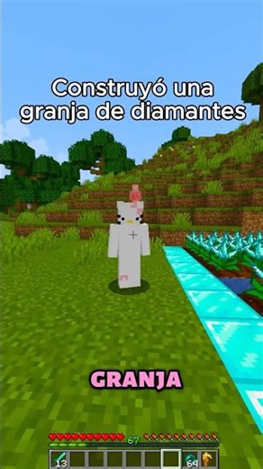 Una GRANJA de DIAMANTES en Minecraft #soymanuel #minecraft #shorts