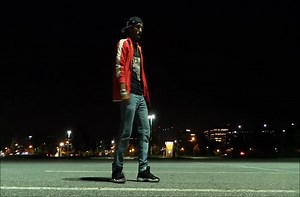 Dubstep dancing to a remixed version of Michael Jackson's "Beat It".