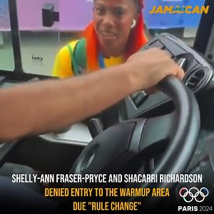 Shelly-Ann Fraser-Pryce and Sha’Carri Richardson were denied entry into the warmup area on Saturday hours ahead of their 100m semi-finals race due to an alleged “rule change”. The athletes were not allowed to enter the venue because they did not travel with their respective teams and told to use an alternate route. #TeamJamaica #paris2024 #ParisOlympics2024 #shellyannfraserpryce #jamaica | I am a Jamaican