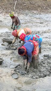 140K views · 830 reactions | Village woman people fishing in mud #fishing #handfishing #reels | Rural Fishing BD | Facebook
