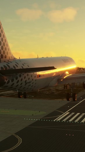 Flight Simulator Barcelona Landing with Vueling A320