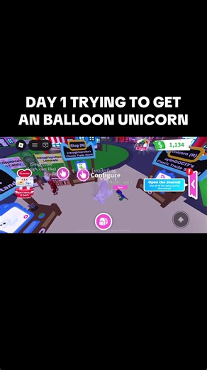 Adopting a Balloon Unicorn in Adopt Me!