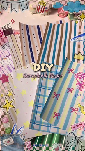 DIY Scrapbook Paper Ideas Using Acrylic Markers