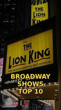 The Top 10 Highest-Grossing Broadway Shows Of All Time
