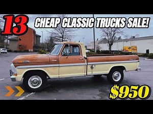 13 Cheap Classic Trucks - Up for Sale by Owners, Craigslist Garage Gold Finds!