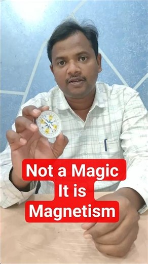 A needle can find North?! 🧭 #shorts #scienceexperiment