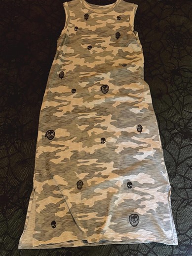 Camo Maxi Dress With Reapers - Etsy