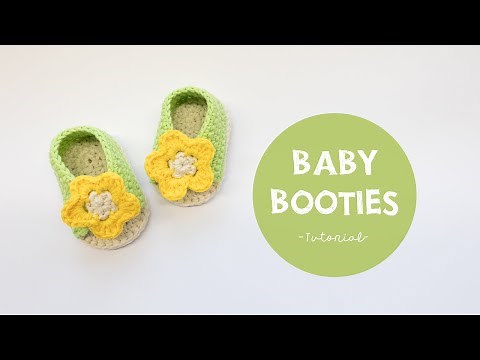 How To Crochet Cute And Easy Baby Sandals - TUTORIAL