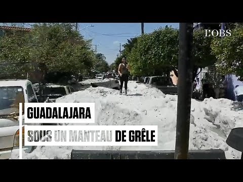 Mexique : Guadalajara ensevelie sous 2 mètres de grêle