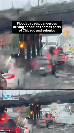 1.7M views · 12K reactions | Videos captured around the Chicago area showed heavy flooding and road closures as slow-moving storms drenched the region this afternoon.⁠ ⁠ Footage shows flooded streets in parts of the city and numerous suburbs, some with water levels high enough to cover the wheels of vehicles. ⁠ ⁠⁠ #chicago #chicagosuburbs #flooding #floods #rain #severeweather | NBC Chicago | Facebook