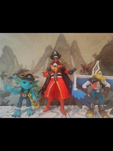 All Captains Pirate Stop Motion Dance with Deadpool & ‪@plunderlings122‬