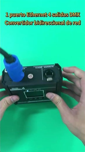1 puerto Ethernet 4 salidas DMX Convertidor bidireccional de red