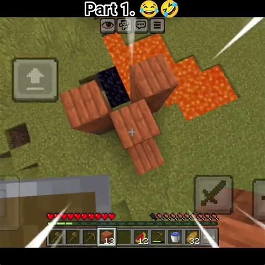 portal bna kr galti kr di sayed 🤣😂 #minecraft #minecraftshorts