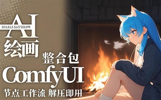 【2025最新版】Comfyui+Flux教程 秋叶大佬ComfyUI教程 秋叶SD整合包 节点化出图工作流 AIGC人工智能零基础入门到精通AI绘画系统教程
