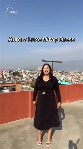 Explore the Aurora Luxe Wrap Dress for Plus-Size Fashion