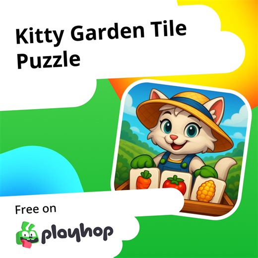 Kitty Garden Tile Puzzle: Play Online For Free On Playhop