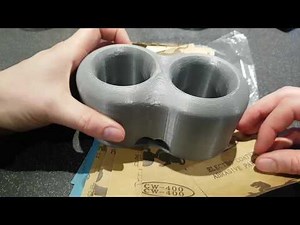 Smoothing PLA 3D prints with Sandpaper