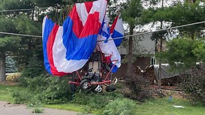 Police, fire respond after pilot injured in power parachute crash